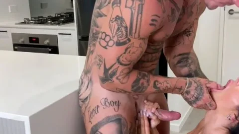 Alicia Davis Gets Banged Hard in the Kitchen