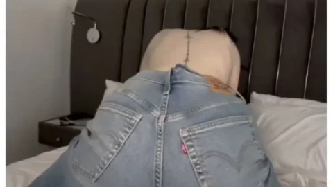 Asian babe rides dude in jeans, great tits & POV angles